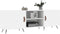 vidaXL - Tv-meubel - 150x30x50 - cm - bewerkt - hout - wit