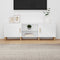 vidaXL - Tv-meubel - 150x30x50 - cm - bewerkt - hout - wit