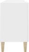 vidaXL - Tv-meubel - 150x30x50 - cm - bewerkt - hout - wit