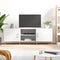 vidaXL - Tv-meubel - 150x30x50 - cm - bewerkt - hout - wit