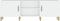 vidaXL - Tv-meubel - 150x30x50 - cm - bewerkt - hout - wit