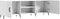 vidaXL - Tv-meubel - 150x30x50 - cm - bewerkt - hout - wit
