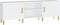 vidaXL - Tv-meubel - 150x30x50 - cm - bewerkt - hout - wit