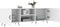 vidaXL - Tv-meubel - 150x30x50 - cm - bewerkt - hout - wit