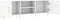 vidaXL - Tv-meubel - 150x30x50 - cm - bewerkt - hout - wit