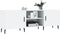 vidaXL - Tv-meubel - 150x30x50 - cm - bewerkt - hout - wit