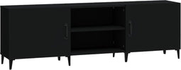 vidaXL - Tv-meubel - 150x30x50 - cm - bewerkt - hout - zwart