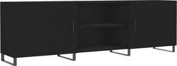 vidaXL - Tv-meubel - 150x30x50 - cm - bewerkt - hout - zwart