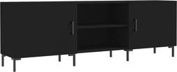 vidaXL - Tv-meubel - 150x30x50 - cm - bewerkt - hout - zwart