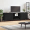 vidaXL - Tv-meubel - 150x30x50 - cm - bewerkt - hout - zwart