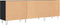 vidaXL - Tv-meubel - 150x30x50 - cm - bewerkt - hout - zwart
