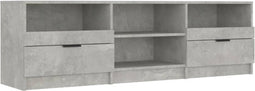 vidaXL - Tv-meubel - 150x33,5x45 - cm - bewerkt - hout - betongrijs