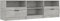 vidaXL - Tv-meubel - 150x33,5x45 - cm - bewerkt - hout - betongrijs