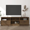 vidaXL - Tv-meubel - 150x33,5x45 - cm - bewerkt - hout - bruin - eikenkleur