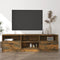 vidaXL - Tv-meubel - 150x33,5x45 - cm - bewerkt - hout - gerookt - eikenkleurig