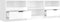 vidaXL - Tv-meubel - 150x33,5x45 - cm - bewerkt - hout - hoogglans - wit