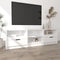 vidaXL - Tv-meubel - 150x33,5x45 - cm - bewerkt - hout - hoogglans - wit