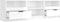 vidaXL - Tv-meubel - 150x33,5x45 - cm - bewerkt - hout - hoogglans - wit