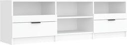 vidaXL - Tv-meubel - 150x33,5x45 - cm - bewerkt - hout - wit