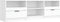 vidaXL - Tv-meubel - 150x33,5x45 - cm - bewerkt - hout - wit
