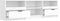 vidaXL - Tv-meubel - 150x33,5x45 - cm - bewerkt - hout - wit