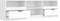 vidaXL - Tv-meubel - 150x33,5x45 - cm - bewerkt - hout - wit