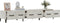 vidaXL - Tv-meubel - 150x34,5x30 - cm - bewerkt - hout - betongrijs