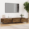 vidaXL - Tv-meubel - 150x34,5x30 - cm - bewerkt - hout - bruin - eikenkleur