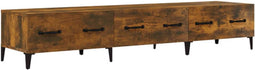 vidaXL - Tv-meubel - 150x34,5x30 - cm - bewerkt - hout - gerookt - eikenkleurig