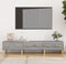vidaXL - Tv-meubel - 150x34,5x30 - cm - bewerkt - hout - grijs - sonoma - eikenkleurig