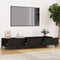vidaXL - Tv-meubel - 150x34,5x30 - cm - bewerkt - hout - hoogglans - wit