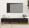 vidaXL - Tv-meubel - 150x34,5x30 - cm - bewerkt - hout - hoogglans - wit