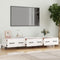vidaXL - Tv-meubel - 150x34,5x30 - cm - bewerkt - hout - hoogglans - wit