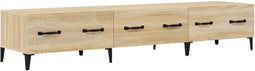 vidaXL - Tv-meubel - 150x34,5x30 - cm - bewerkt - hout - sonoma - eikenkleurig