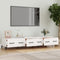 vidaXL - Tv-meubel - 150x34,5x30 - cm - bewerkt - hout - wit