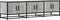 vidaXL - Tv-meubel - 150x35x41 - cm - bewerkt - hout - metaal - grijs - sonoma - eiken