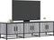 vidaXL - Tv-meubel - 150x35x41 - cm - bewerkt - hout - metaal - grijs - sonoma - eiken
