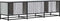 vidaXL - Tv-meubel - 150x35x41 - cm - bewerkt - hout - metaal - grijs - sonoma - eiken