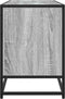vidaXL - Tv-meubel - 150x35x41 - cm - bewerkt - hout - metaal - grijs - sonoma - eiken