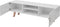 vidaXL - Tv-meubel - 150x35x48,5 - cm - MDF - hoogglans - wit