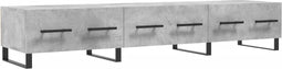 vidaXL - Tv-meubel - 150x36x30 - cm - bewerkt - hout - betongrijs