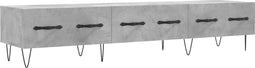 vidaXL - Tv-meubel - 150x36x30 - cm - bewerkt - hout - betongrijs
