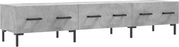 vidaXL - Tv-meubel - 150x36x30 - cm - bewerkt - hout - betongrijs