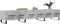 vidaXL - Tv-meubel - 150x36x30 - cm - bewerkt - hout - betongrijs