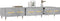 vidaXL - Tv-meubel - 150x36x30 - cm - bewerkt - hout - betongrijs