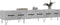 vidaXL - Tv-meubel - 150x36x30 - cm - bewerkt - hout - betongrijs
