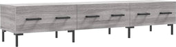 vidaXL - Tv-meubel - 150x36x30 - cm - bewerkt - hout - grijs - sonoma - eikenkleurig