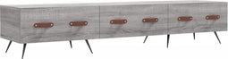 vidaXL - Tv-meubel - 150x36x30 - cm - bewerkt - hout - grijs - sonoma - eikenkleurig