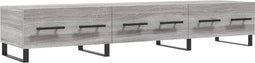 vidaXL - Tv-meubel - 150x36x30 - cm - bewerkt - hout - grijs - sonoma - eikenkleurig