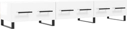 vidaXL - Tv-meubel - 150x36x30 - cm - bewerkt - hout - hoogglans - wit
